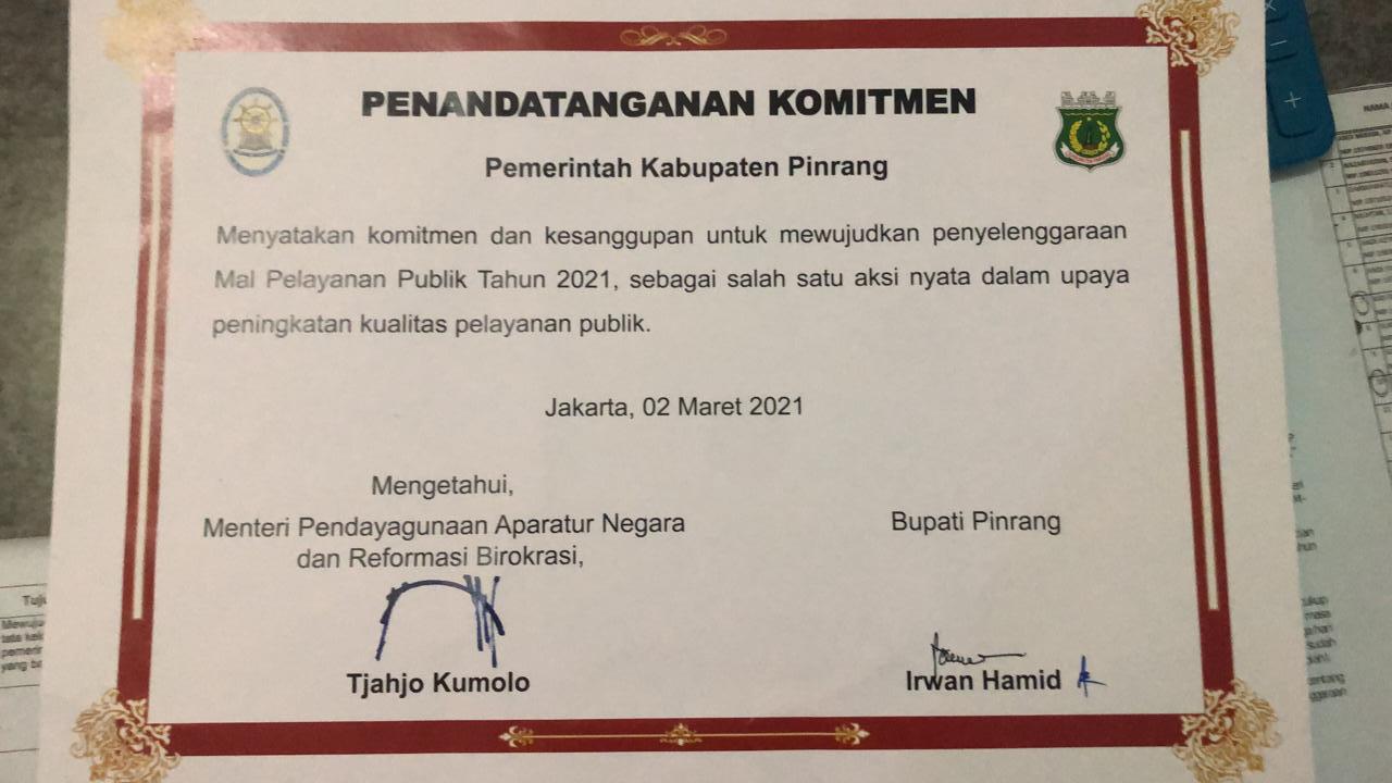Bingungnya Pemkab Pinrang, Mewujudkan Mal Pelayanan Publik.