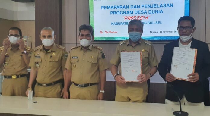 Program Desa Dunia Sasar Kabupaten Pinrang pinrang
