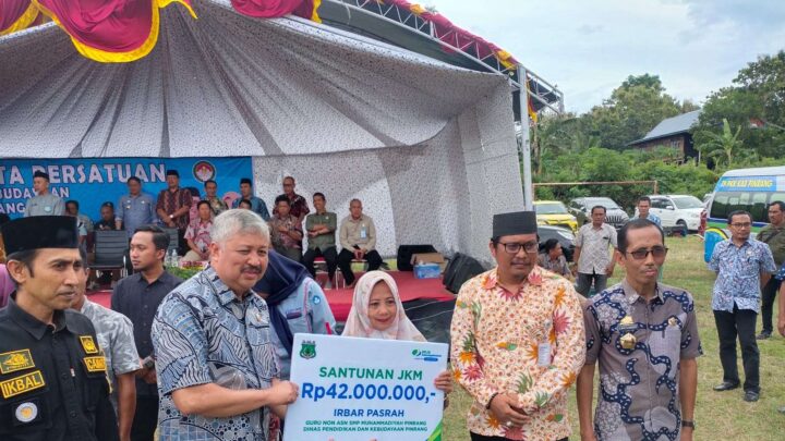 Ribuan Guru dan Tenaga Kependidikan Non ASN Disdikbud Pinrang Didaftarkan BPJS Ketenagakerjaan Guru