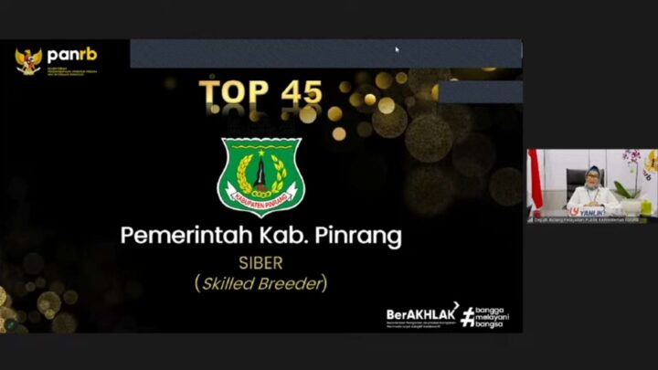 Pinrang Tembus Top 45 Besar KIPP Kemenpan-RB Pinrang