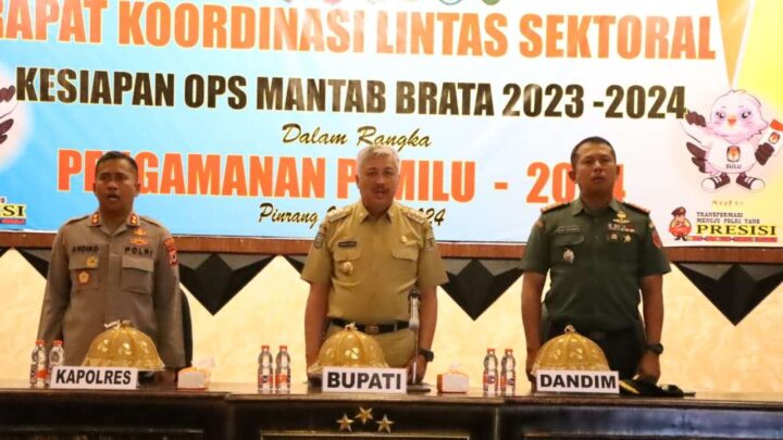 Rakor Operasi Mantab Brata di Pinrang, Ini Tujuannya Pinrang