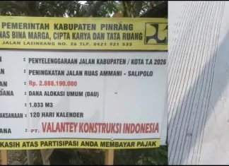 Pekerjaan Jalan Ammani-Salipolo di Pinrang Dikeluhkan, Warga; Retak, Bengkok hingga Sewa Rumah Belum Dibayar pinrang
